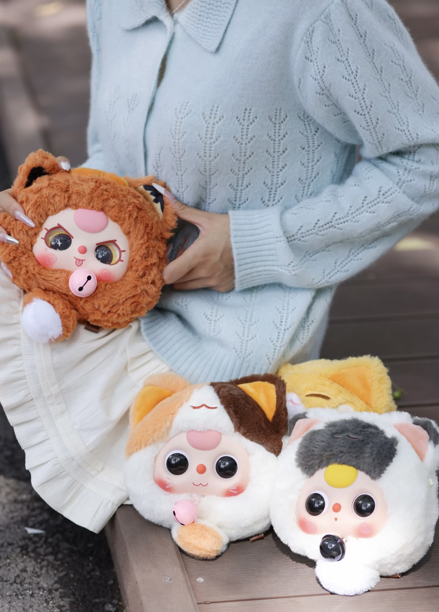 【拆盒】娃三岁-招财猫拉链包系列毛绒盲盒