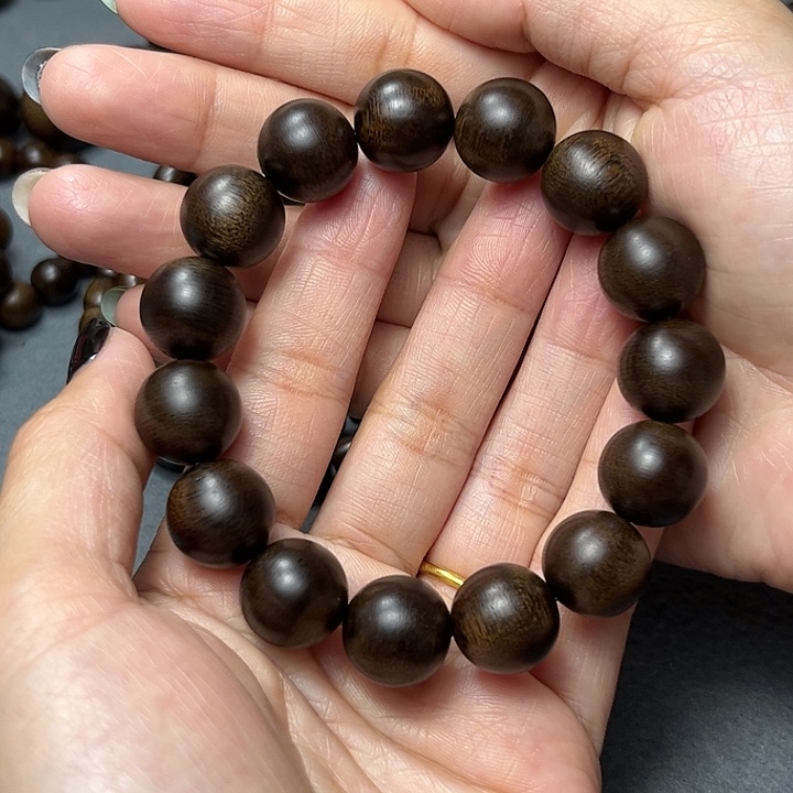 手串沉香白棋玉化