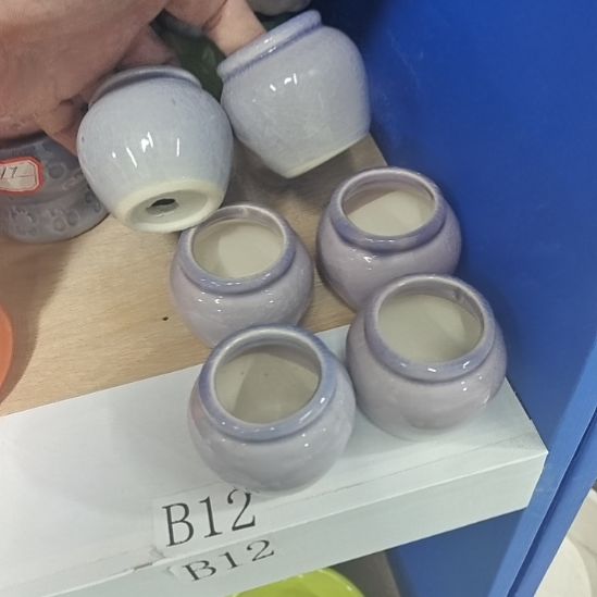 微瑕陶瓷花盆满12包邮