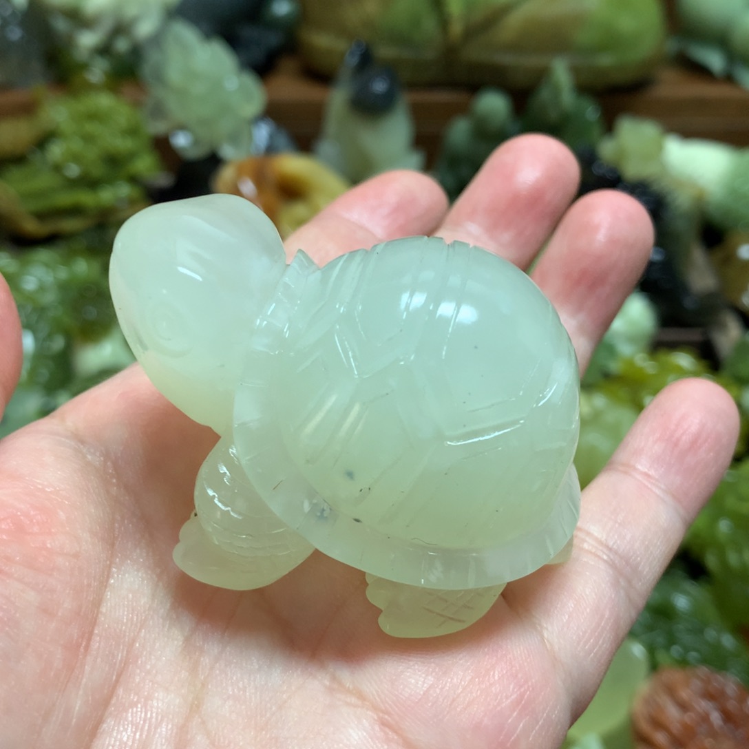 未镶嵌岫玉手把手把