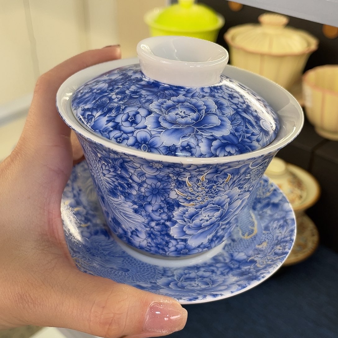 陶景德陶瓷盖碗茶具