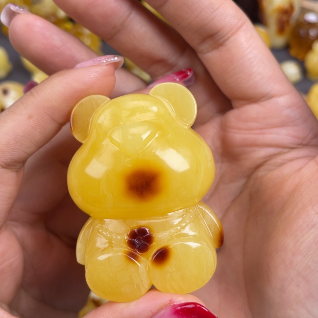 琥珀裸石未镶嵌蜜蜡