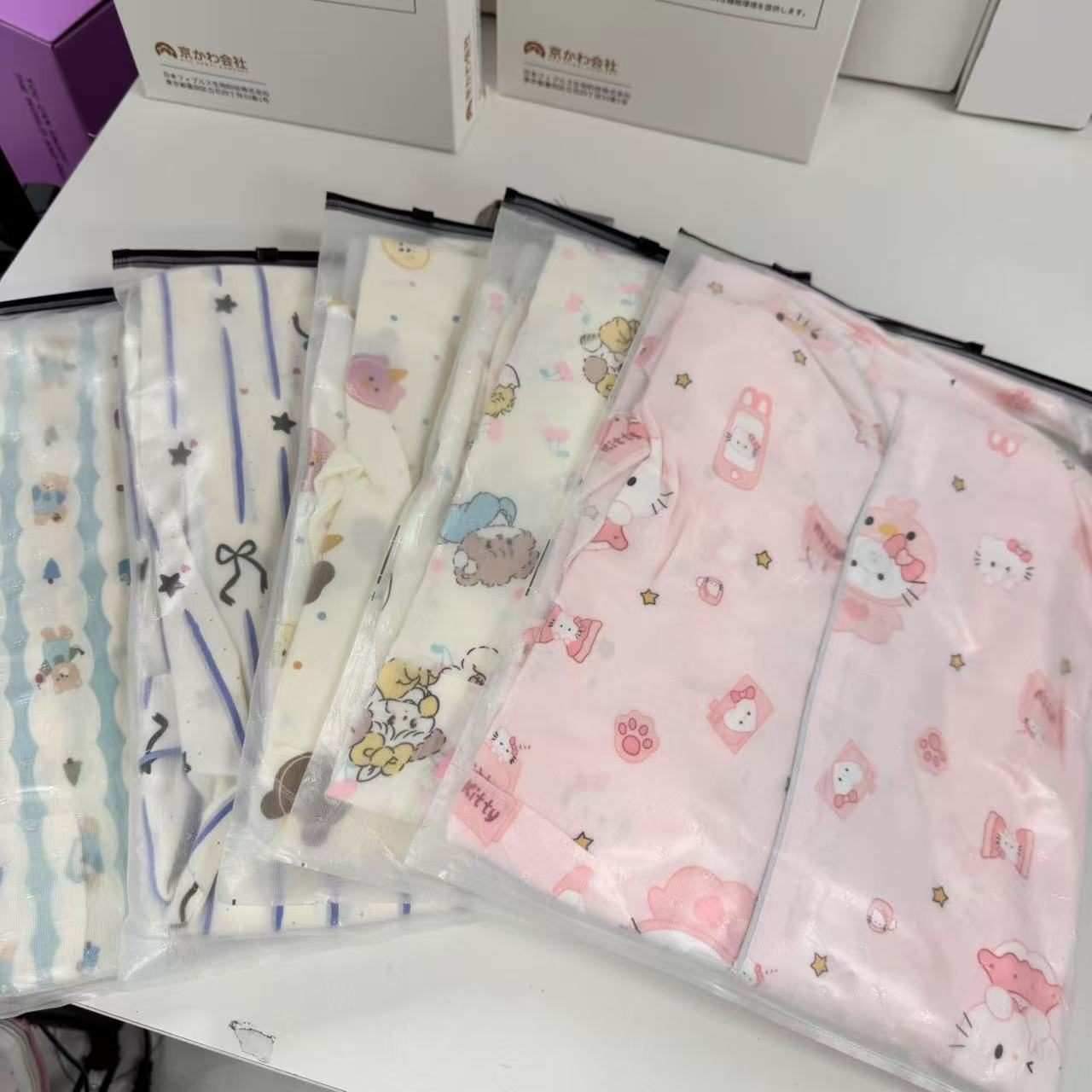 【京かわ会社】纯棉家居服睡衣 套装 颜色随机介意勿拍