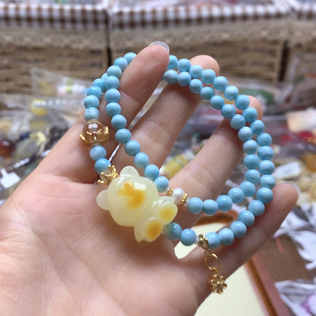 针钠钙石（海纹石）手链未镶嵌