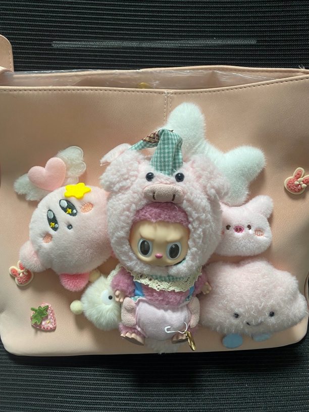 潮玩正版拉布布卓大王霉霉系列娃包