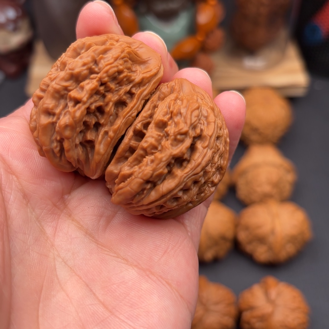 文玩核桃把件楼半壁