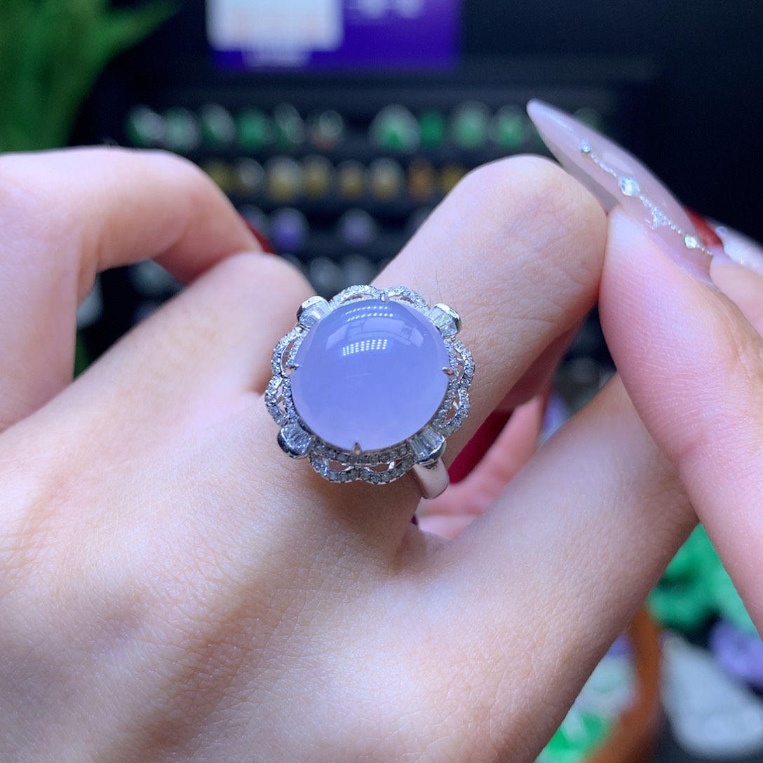 翡翠颈饰18K金镶嵌天然