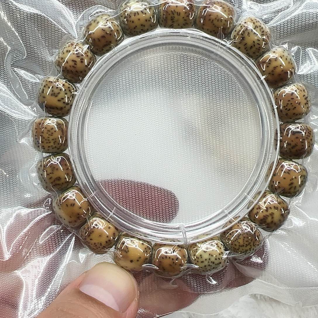 星月菩提手串28高端火烧云星月菩提单圈1.2