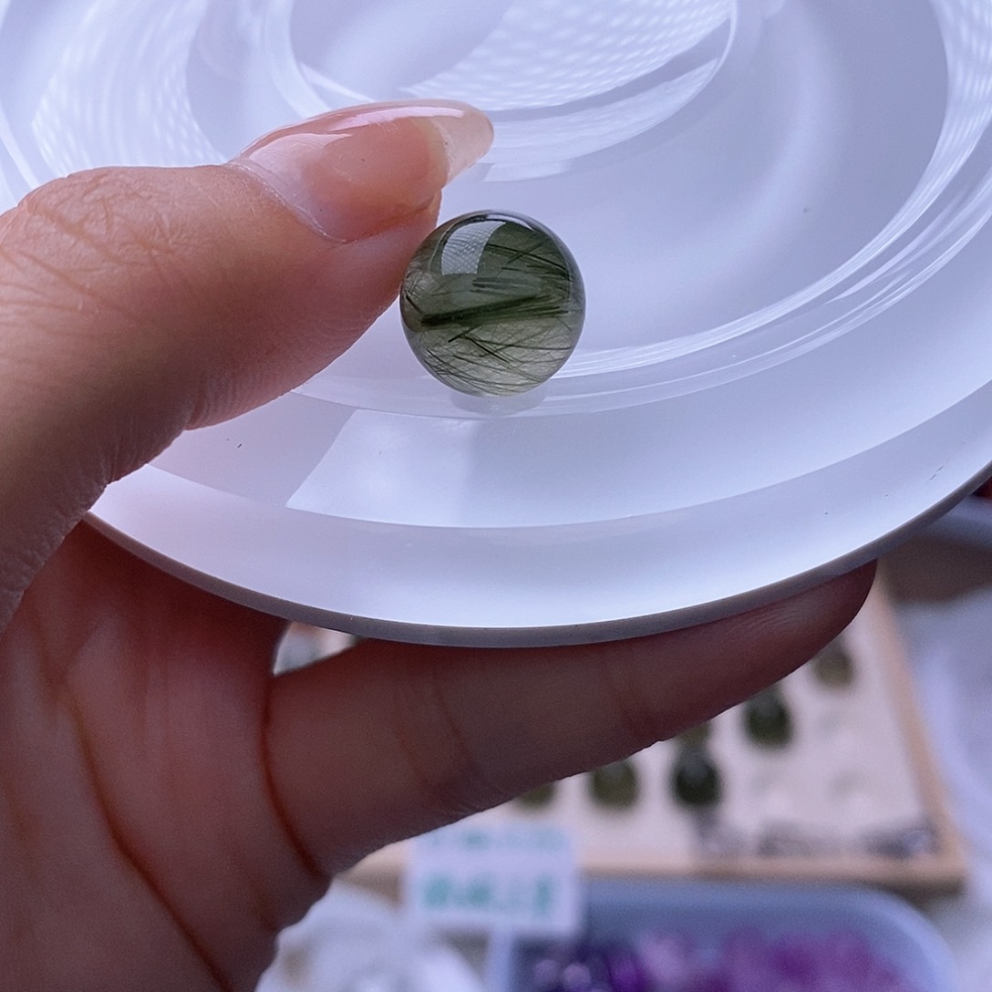 水晶天然水晶定制打孔不退换未镶嵌r****?