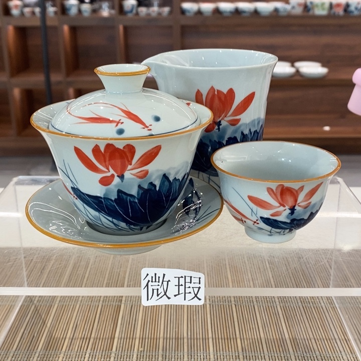 釉下老陶泥手工绘制