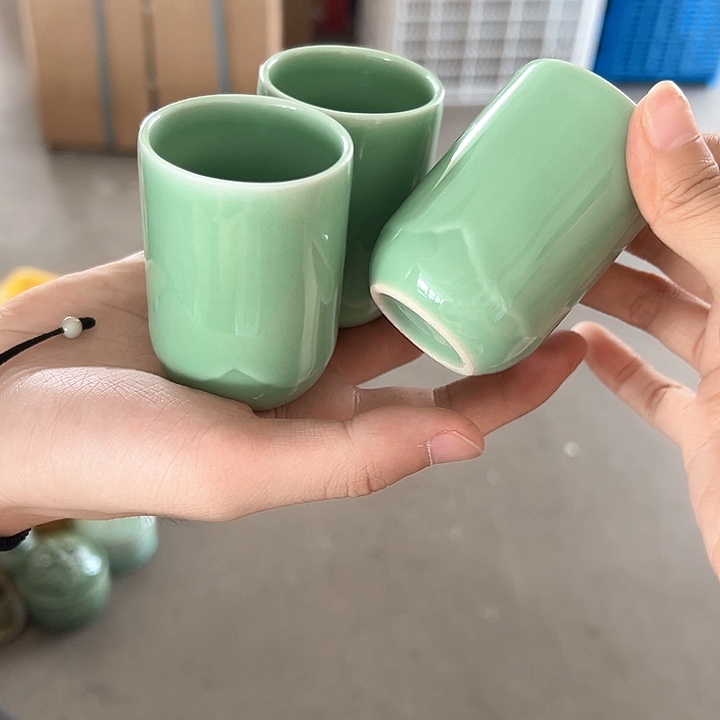 龙泉云间青瓷小米茶器