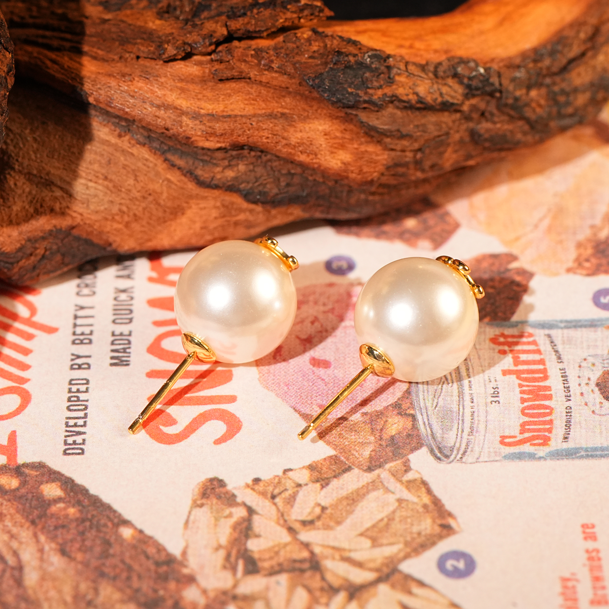 铜合金耳饰 【8604】耳钉 珠珠凯旋门简约百搭精致