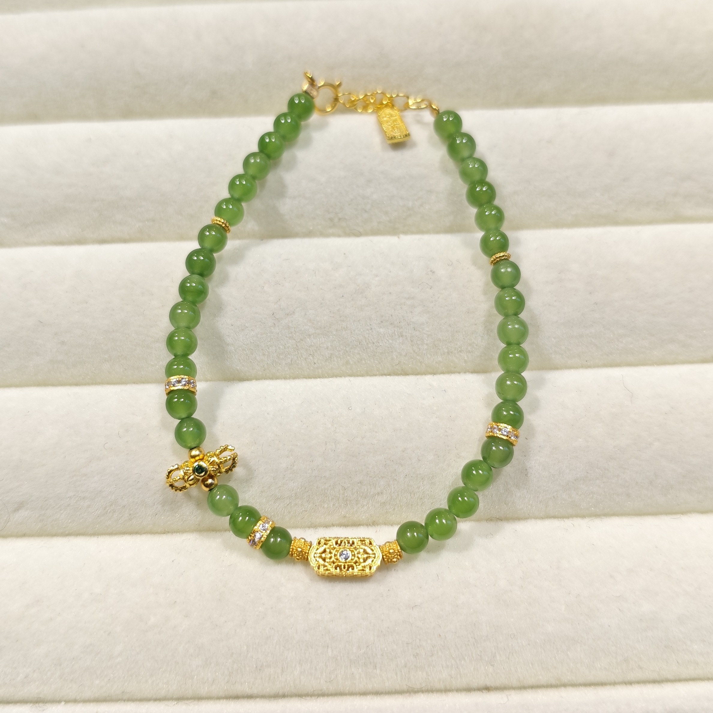 苹果绿碧玉手链 1105 多样性发其一