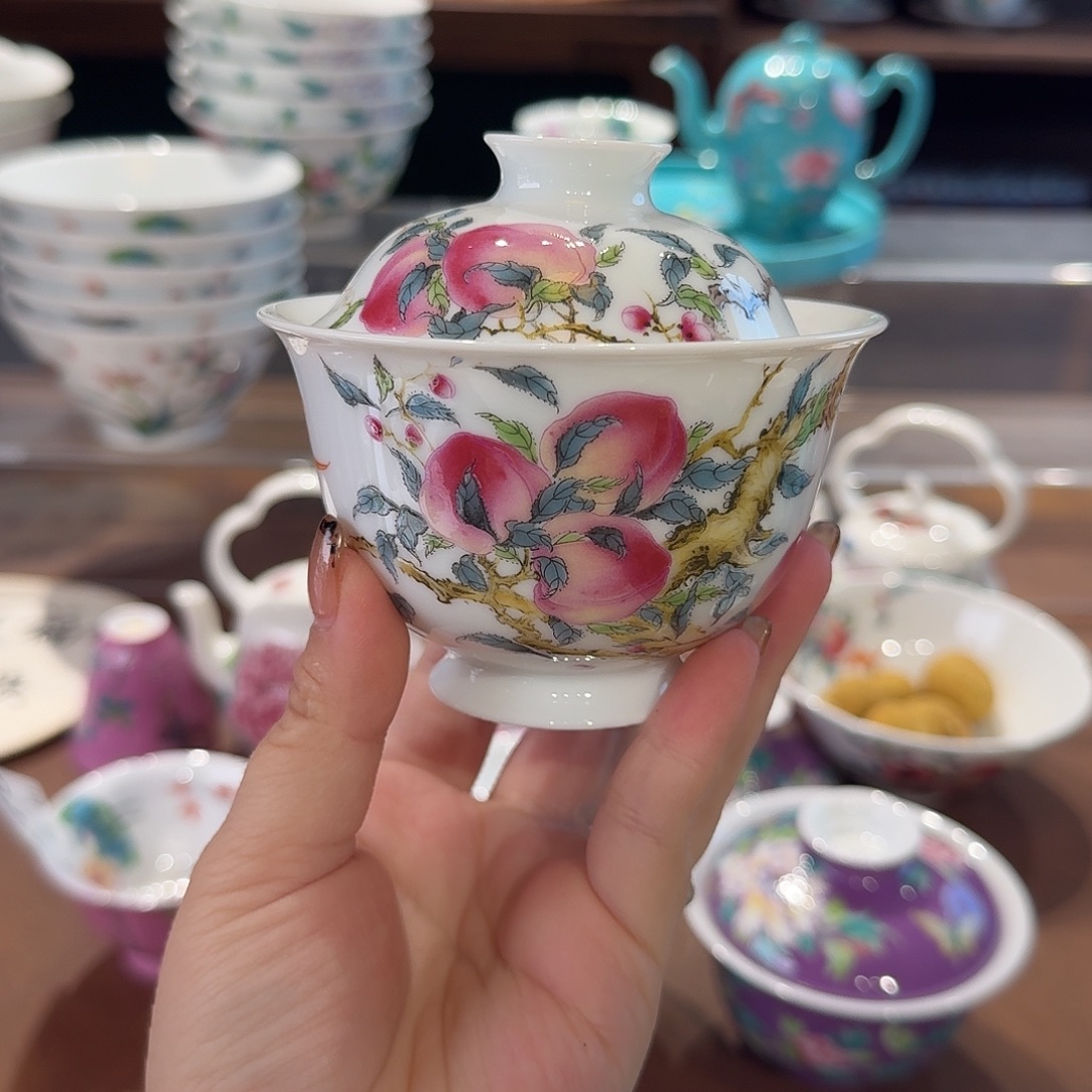 珐琅彩主人杯茶具套装