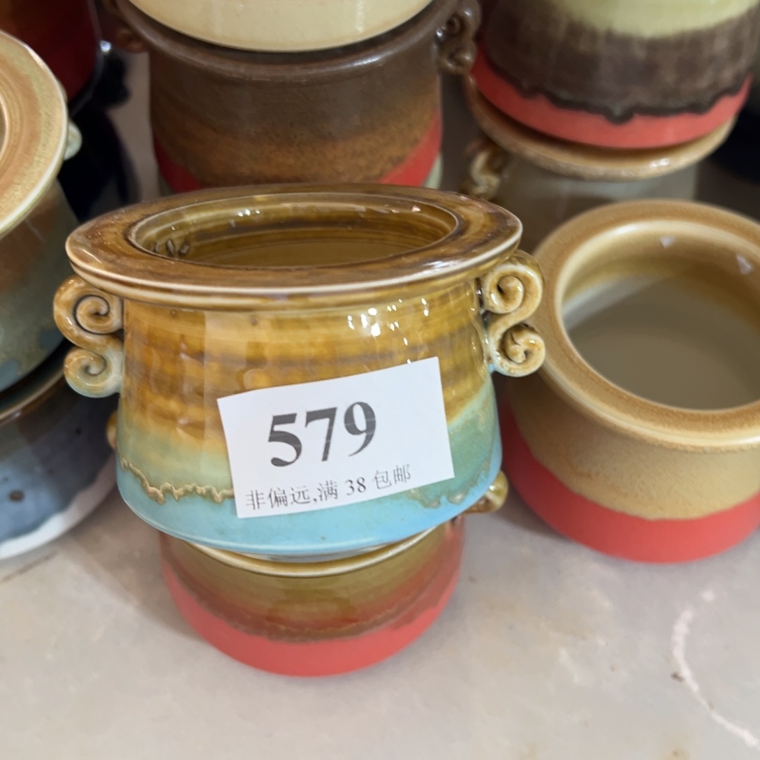 红陶景德镇手工花盆