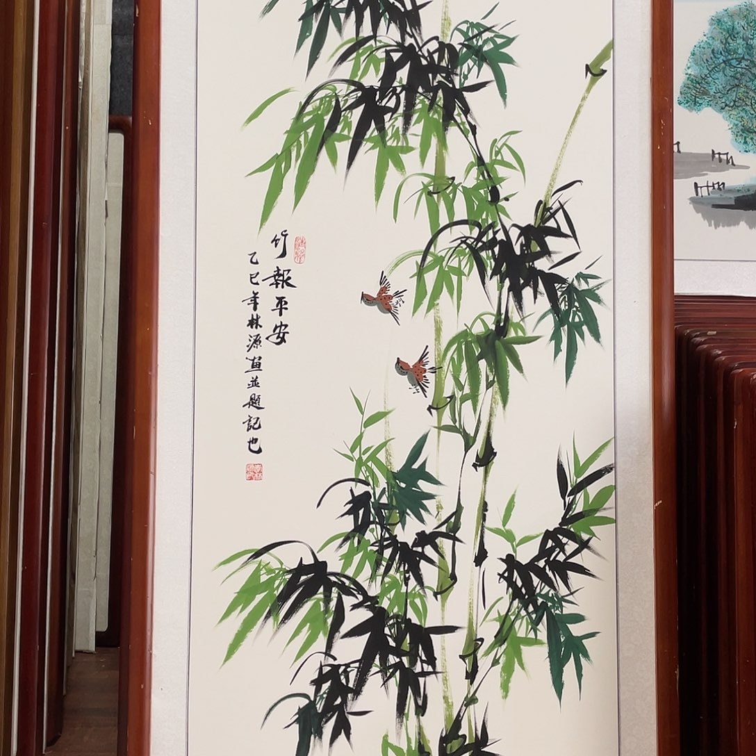 国画带框尺寸63*123厘米