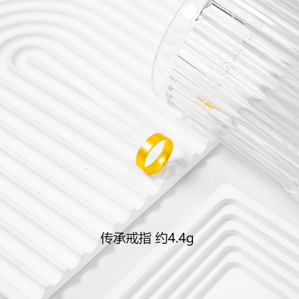 足银戒指 【金工巧匠】银铸厚金 传承戒指（包金工艺）
