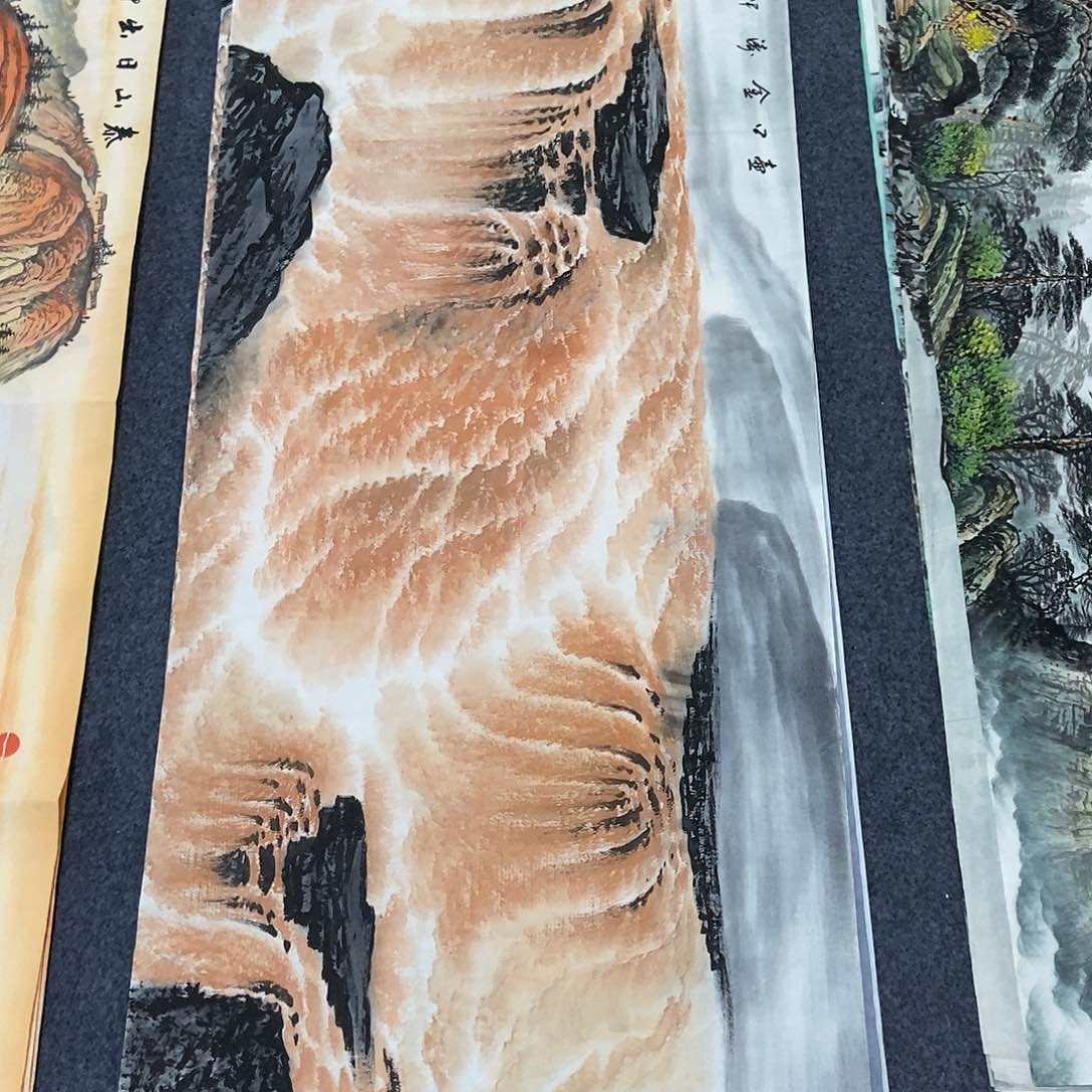 国画小六尺黄河一副