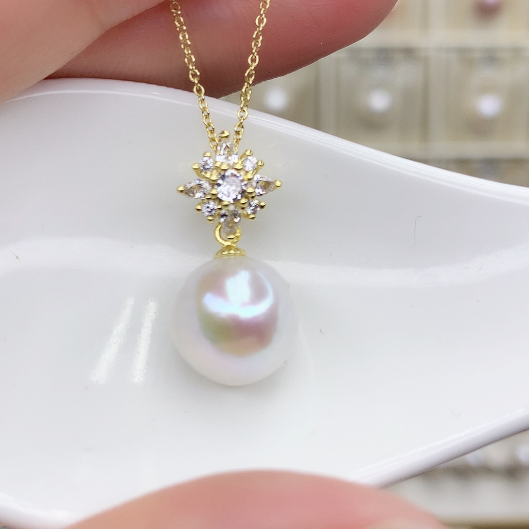 淡水珍珠颈饰合金