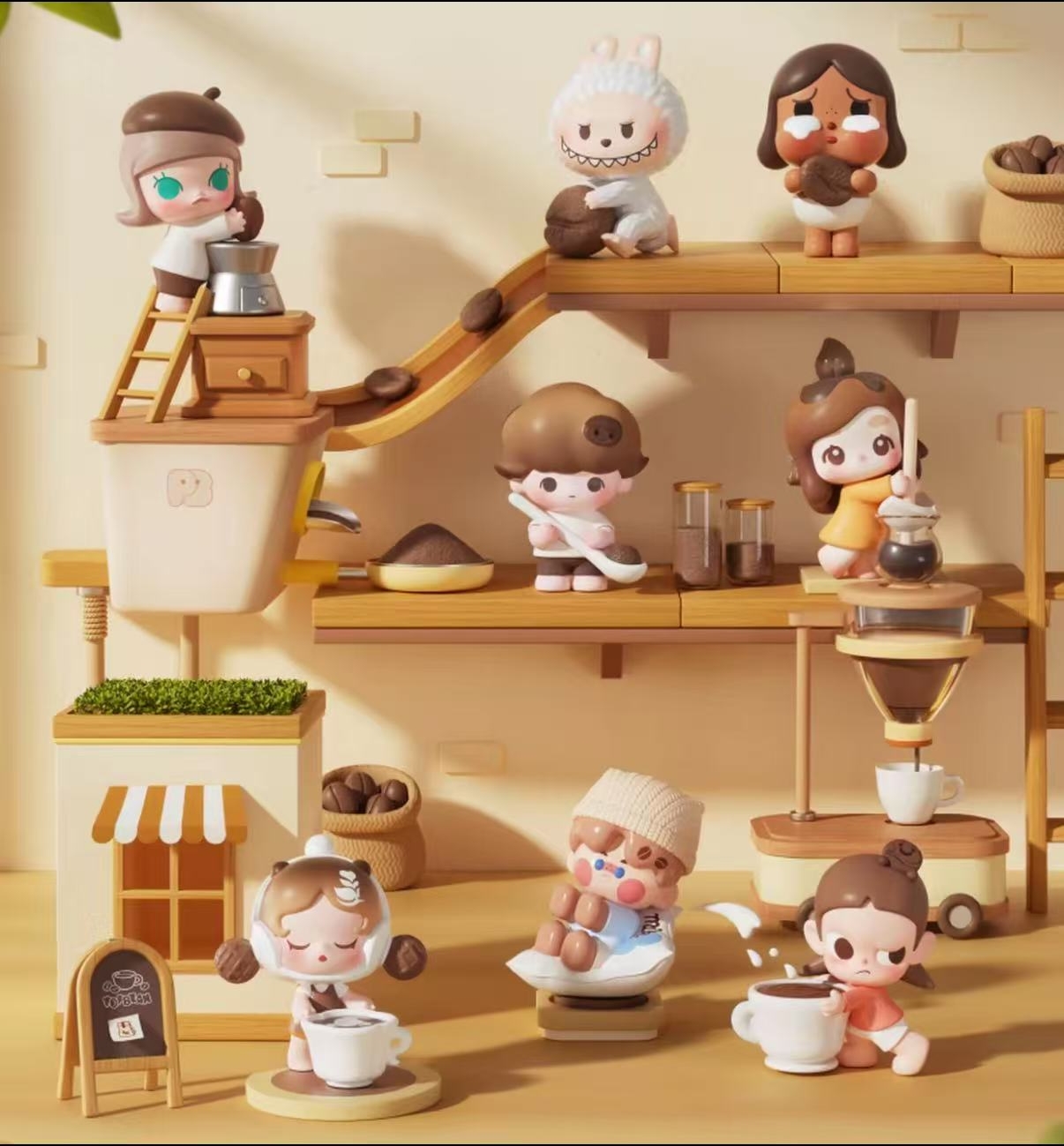 【直播代拆】咖啡工厂萌粒盲盒潮玩礼物