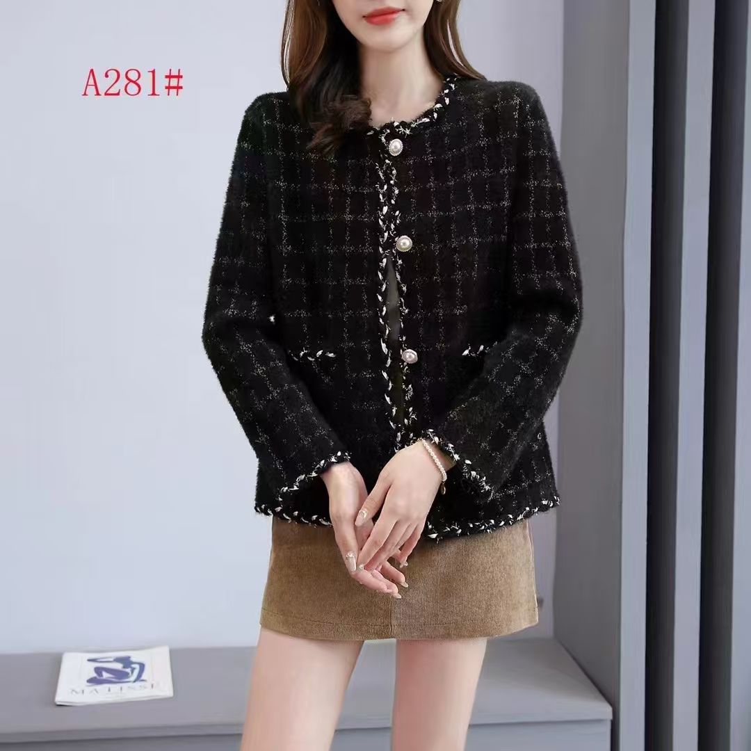 【香姐精品】2025年新款网红流行时尚潮牌女装小香风外套-281