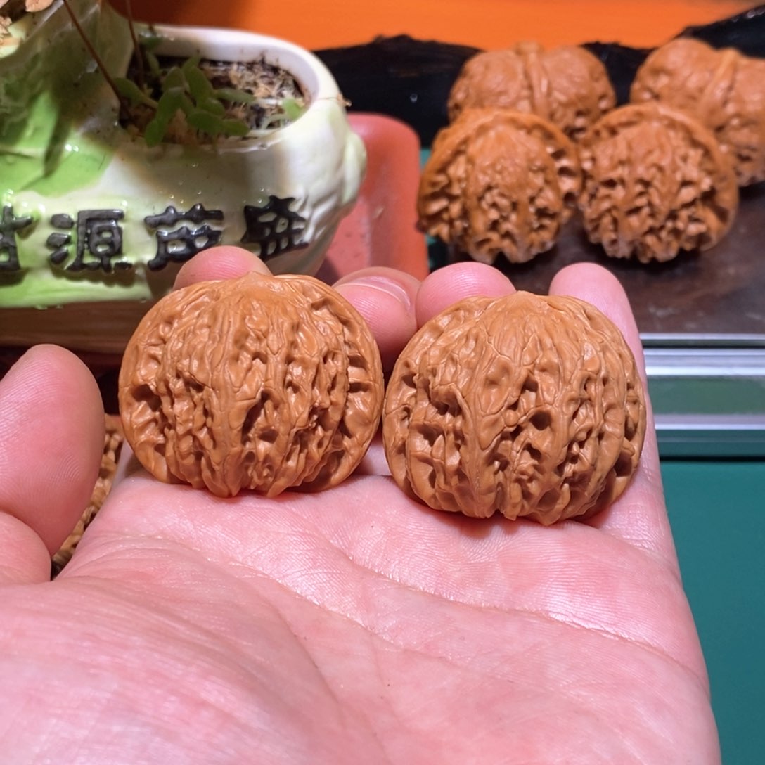 文玩核桃把件38+磨盘全品，花爷福利