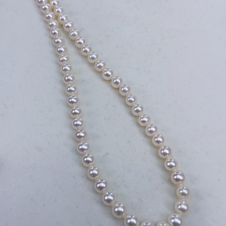 淡水珍珠银S925镶嵌颈饰6-7无核炫彩极强光