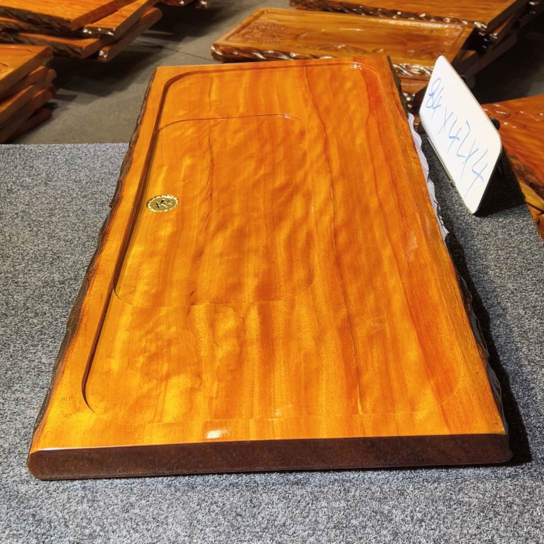 木花梨木茶盘，整板无拼接