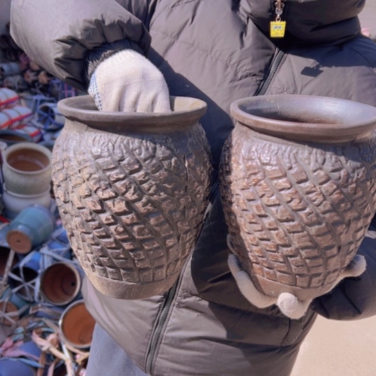 紫砂花盆高23口17————