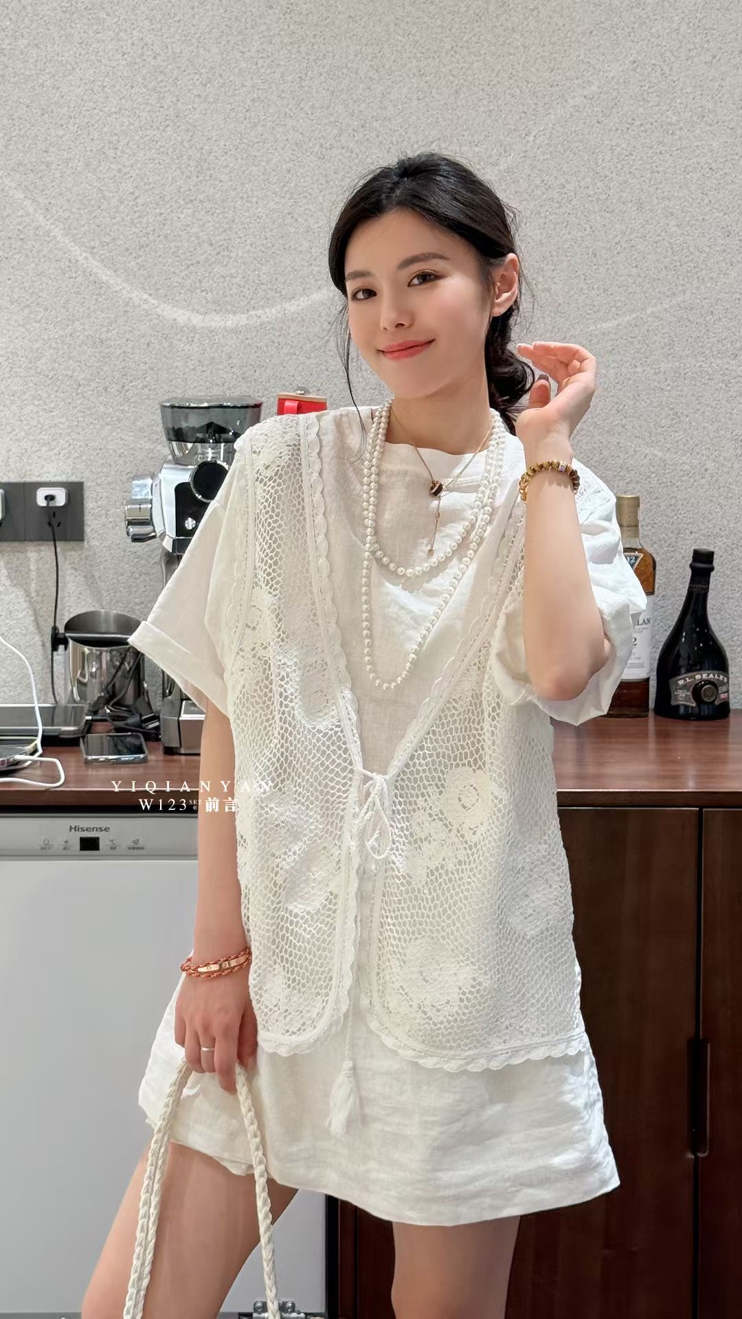 w123新款假二件上衣宽松显瘦t裙女