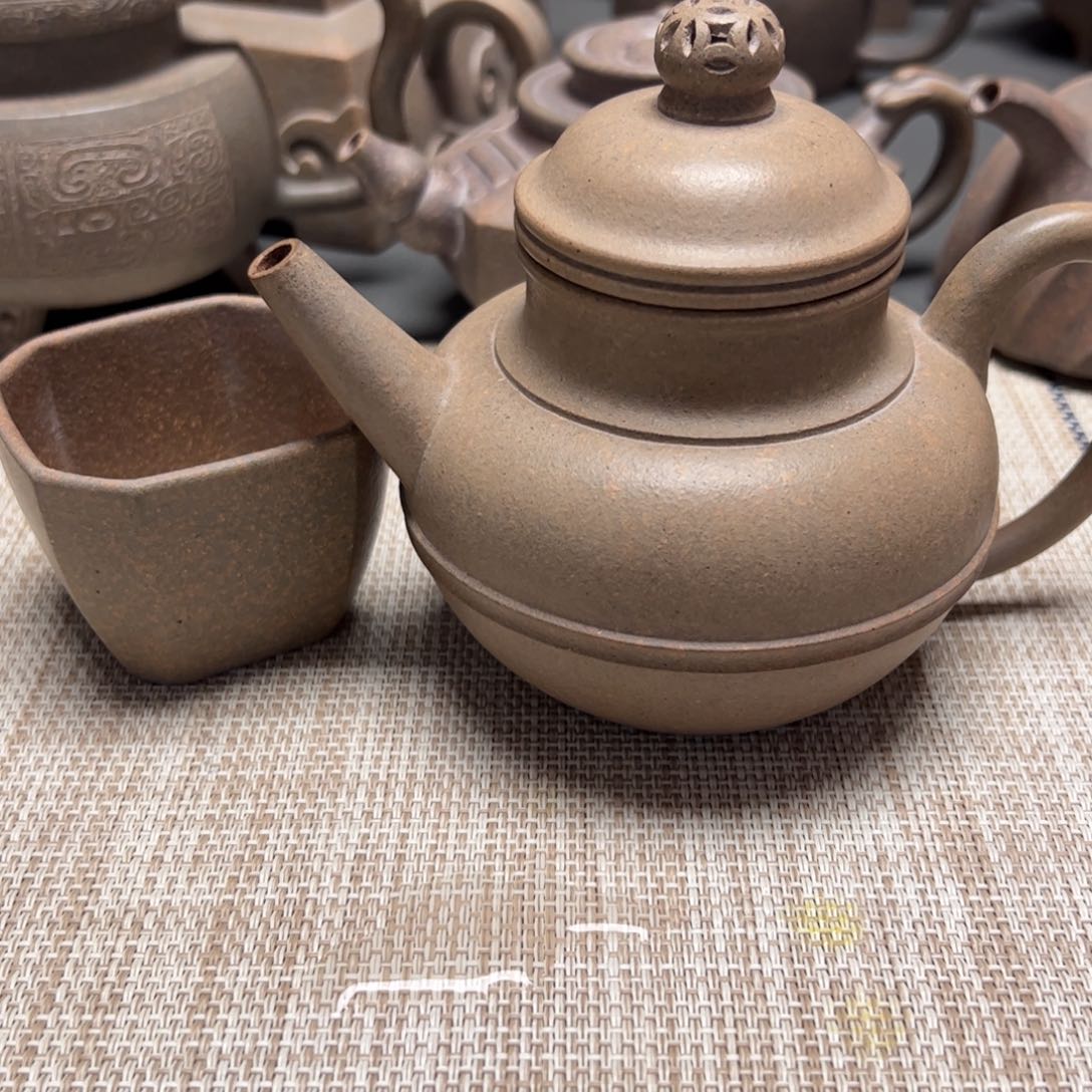 紫砂茶壶富**天玉带壶全手工