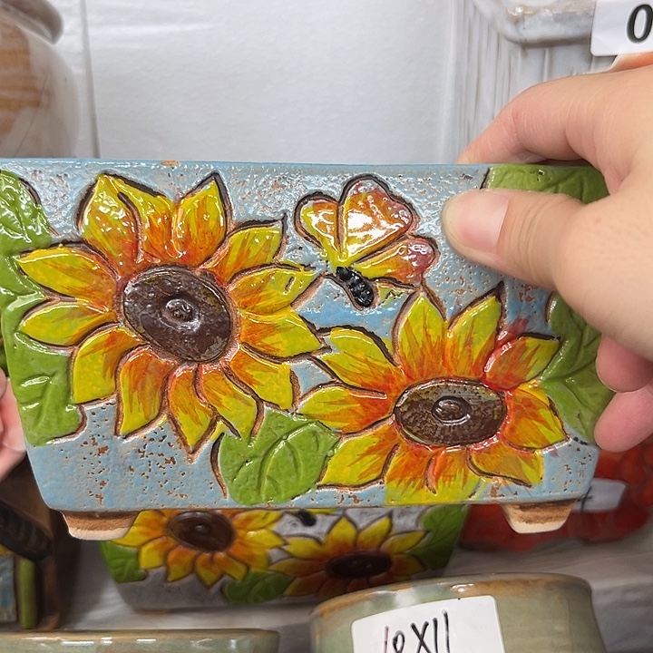 紫砂花盆粗陶材质多肉花盆