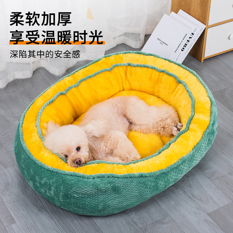 狗窝猫窝冬季保暖小型犬泰迪柯基冬天睡垫四季通用猫咪床狗狗用品