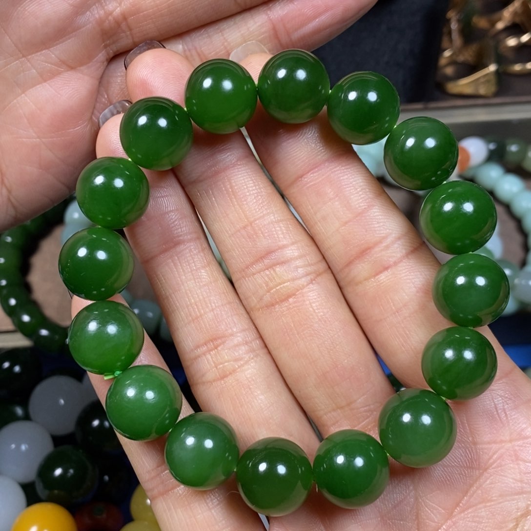 和田玉手串未镶嵌绍****u