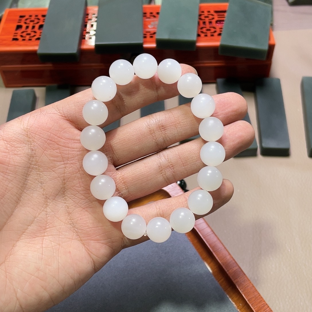 和田玉未镶嵌手链新疆13年且末天泰料