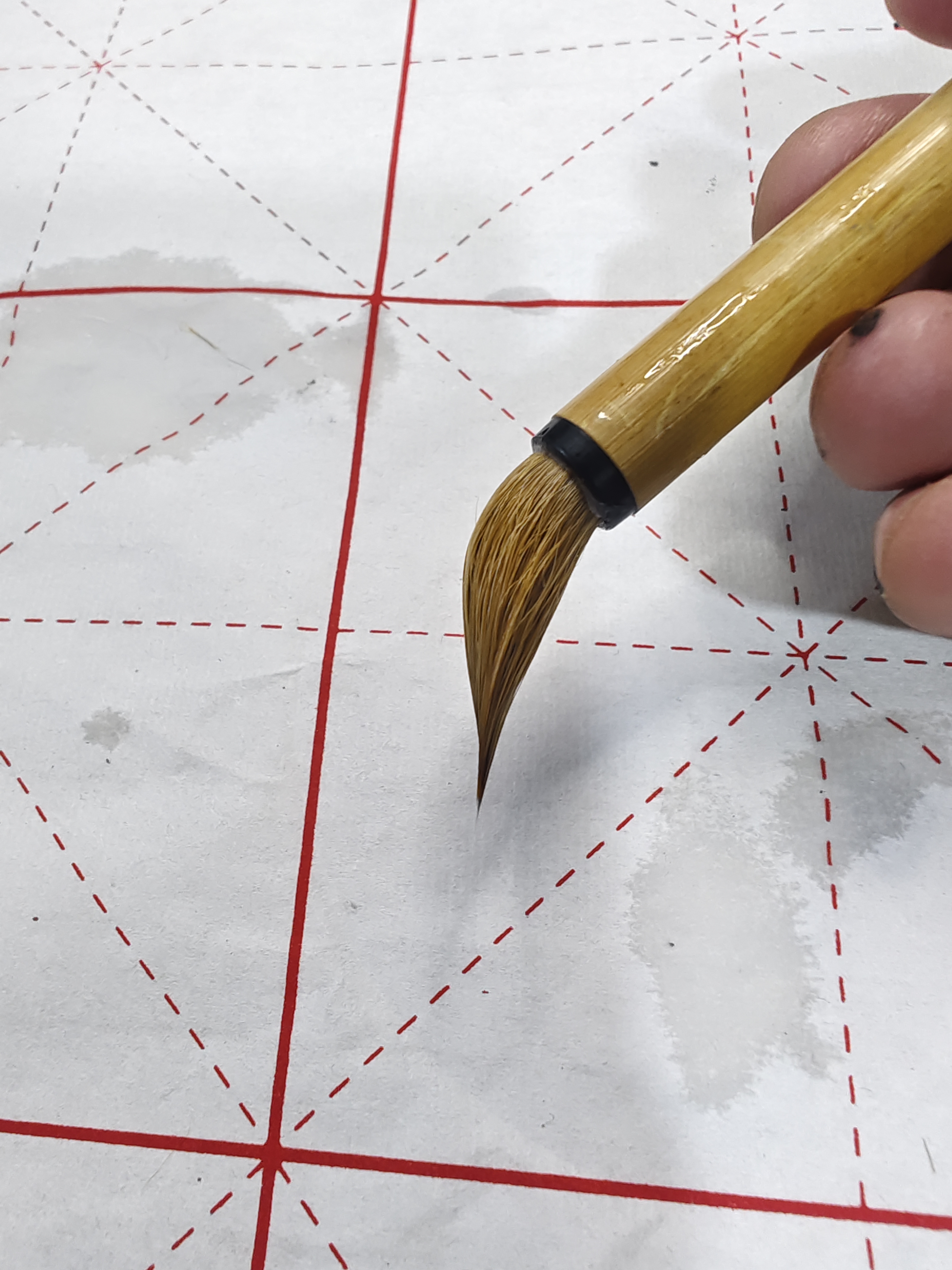 （邹小清笔庄）2支胖胖狼毫2.8厘米出峰左右狼毫弹性软