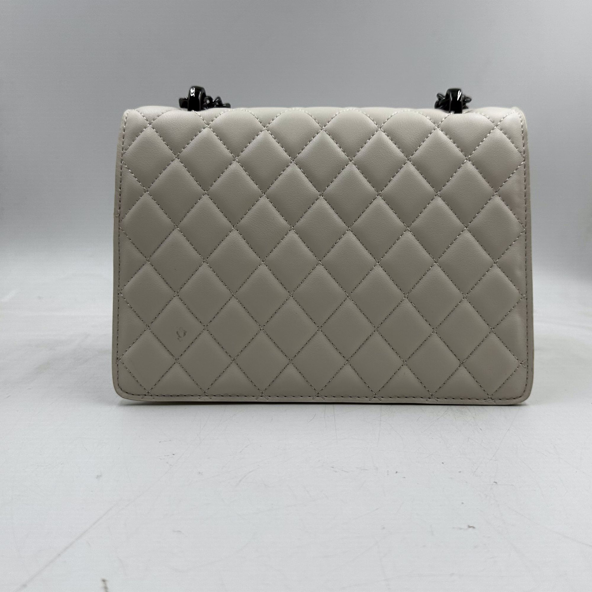 LQ-时尚真皮女包【高级感落日包】白色22cm-0435