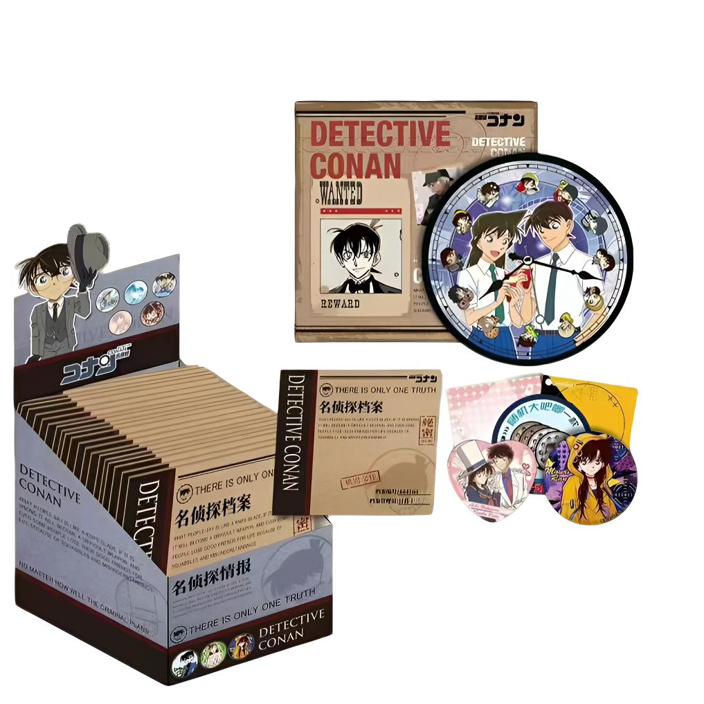 X【吃吃】七号文创第二弹 绝密档案 名侦探柯南收藏徽章 国谷二创