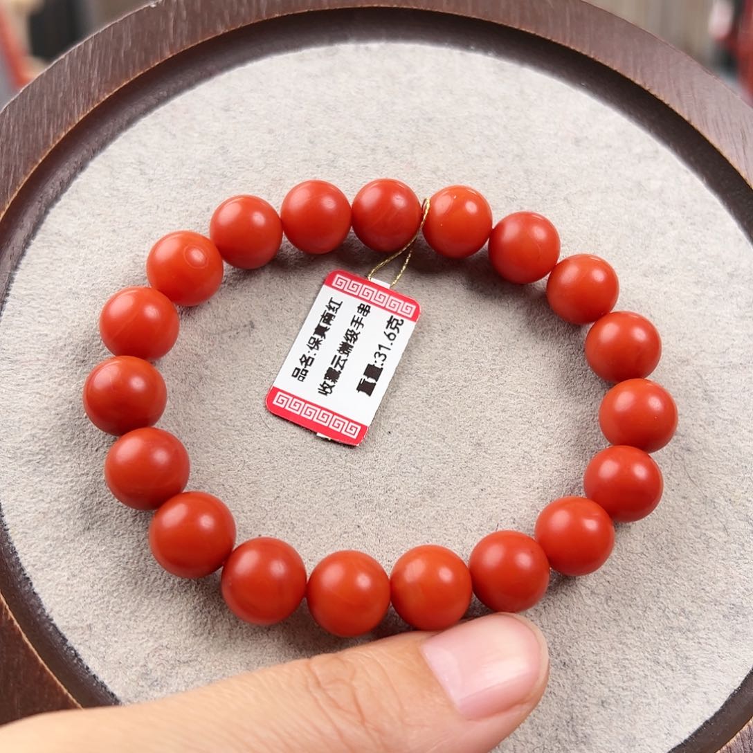 南红玛瑙手串未镶嵌