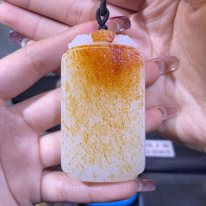 和田玉挂件未镶嵌银****厂