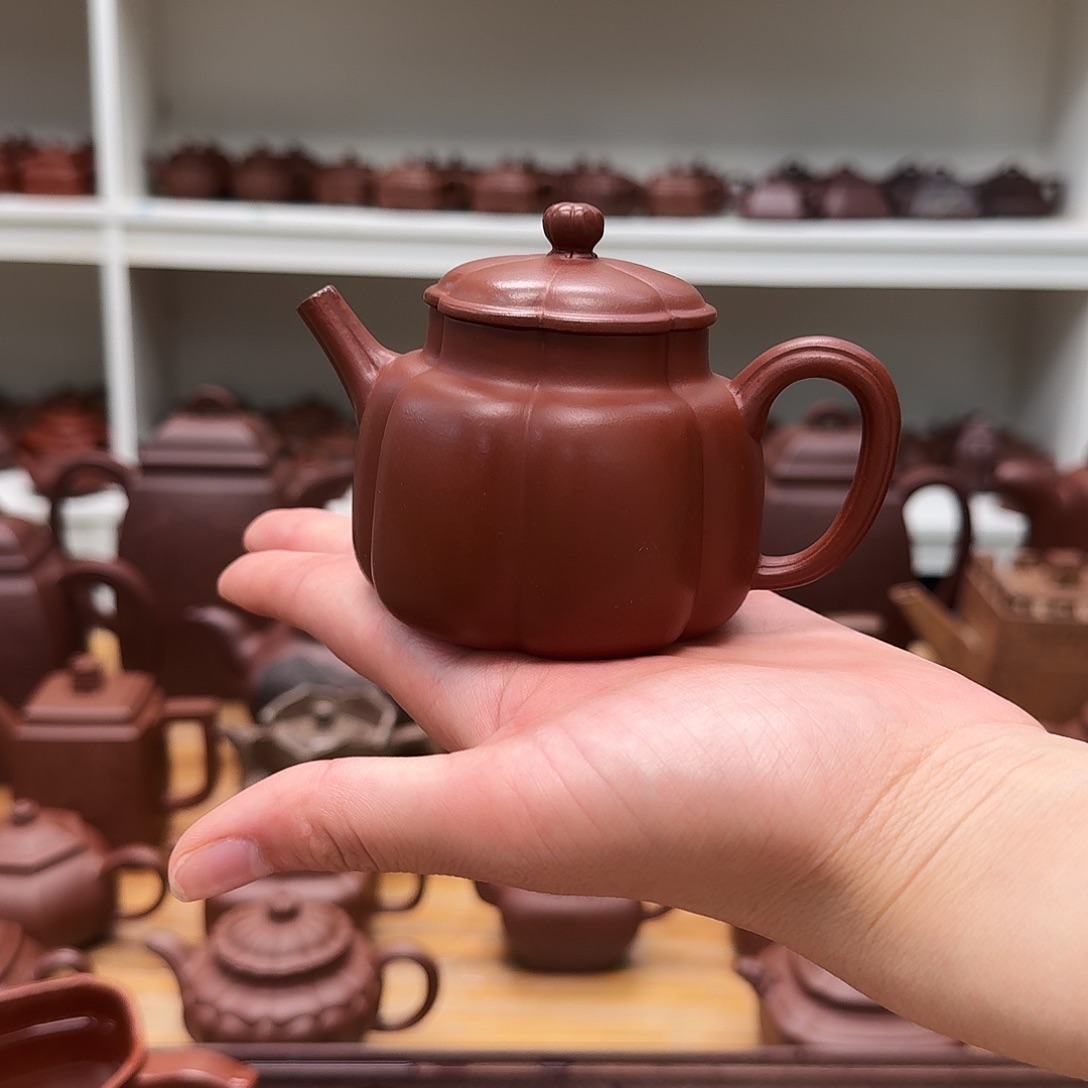 茶壶紫砂紫砂壶筋纹言心150cc