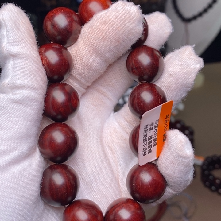 檀香紫檀（小叶紫檀）手串/手链原汁原味1.79cm 顶泥