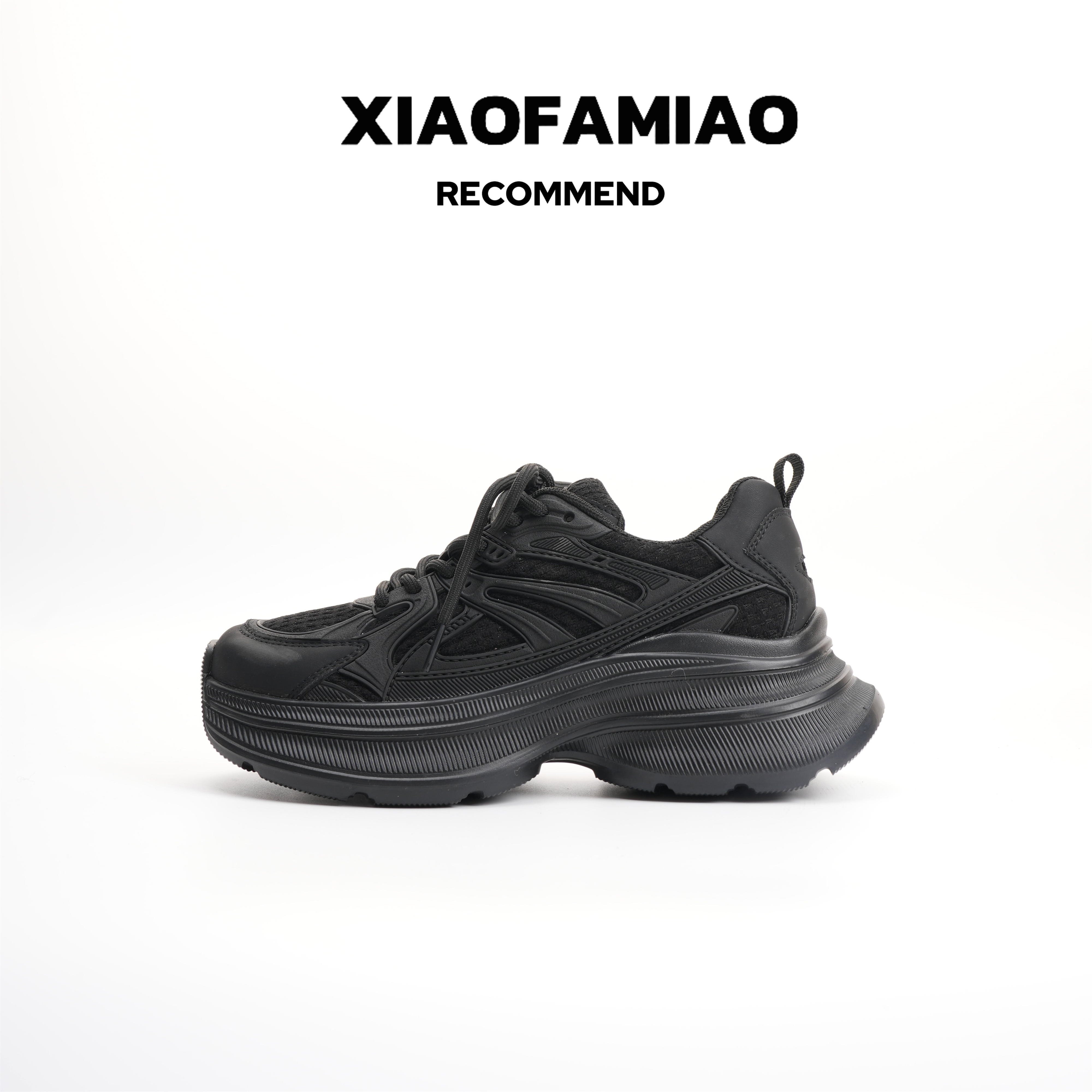 小发喵秋季松糕厚底复古百搭小个子增高休闲老爹鞋