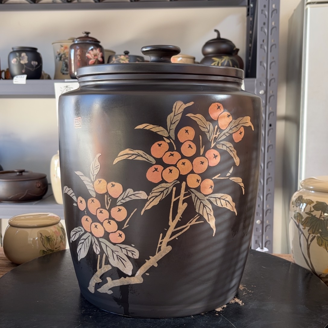 红泥哑光存茶缸9饼