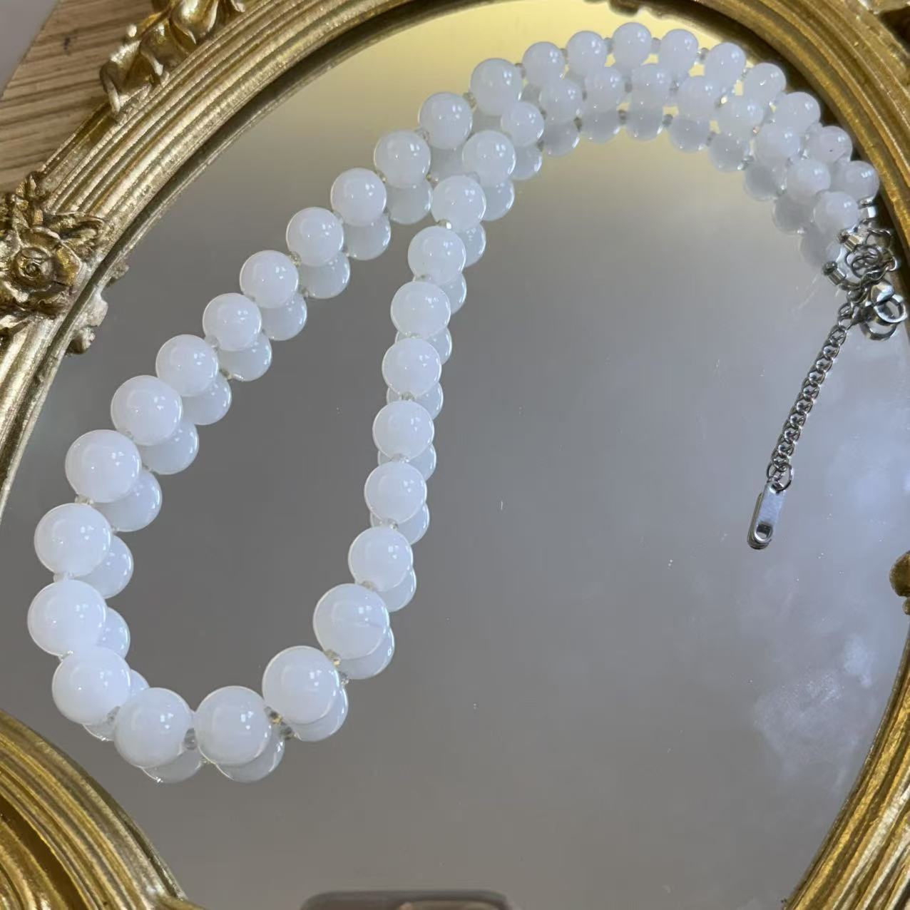 合金项链 LZ3031 白料塔链琉璃项链