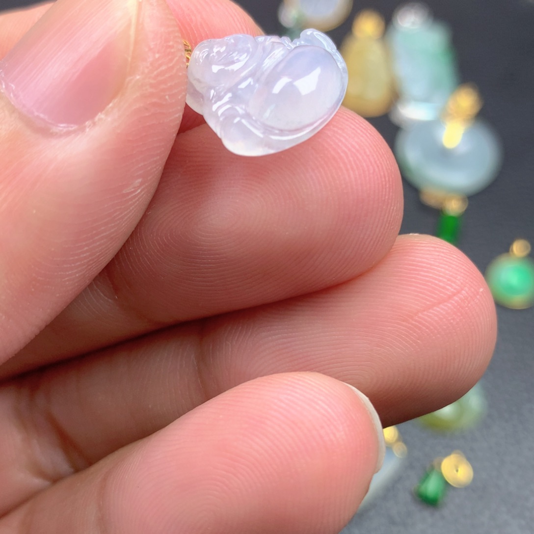 【闪购商品】颈饰18K金镶嵌翡翠翡翠