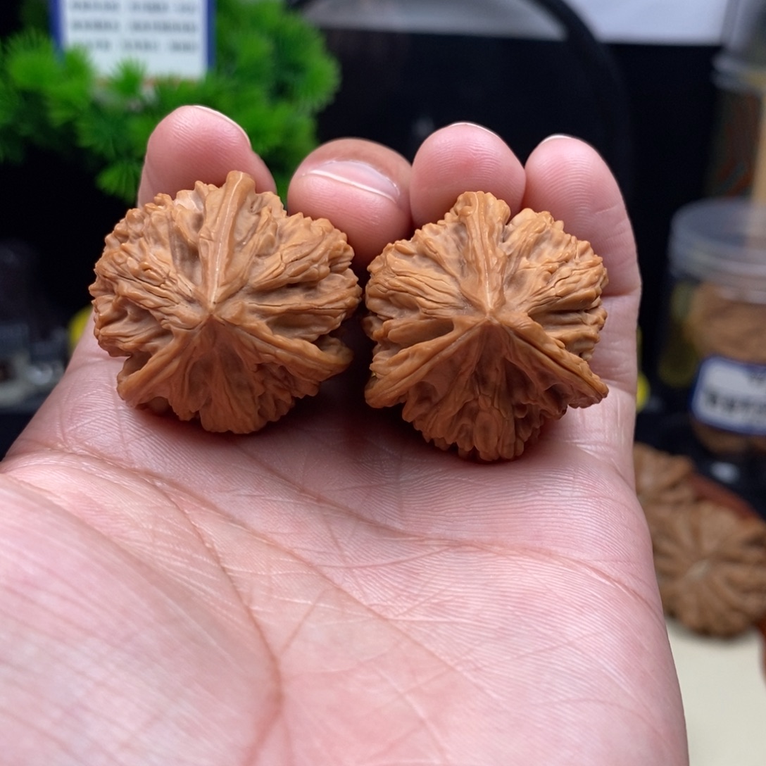 把件文玩核桃御龙粗筋三棱34