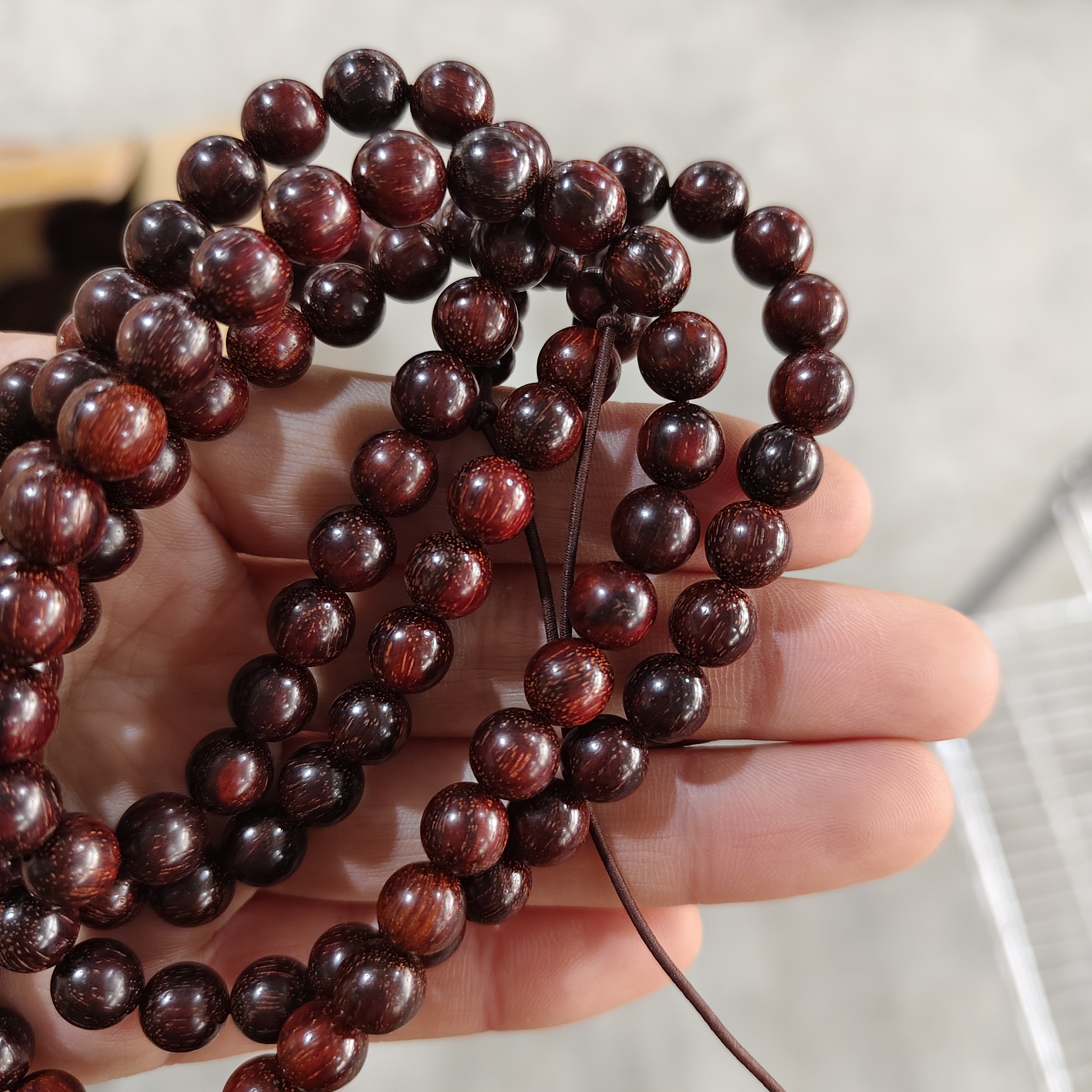 789 小叶紫檀牛毛纹0.8*108成品木串