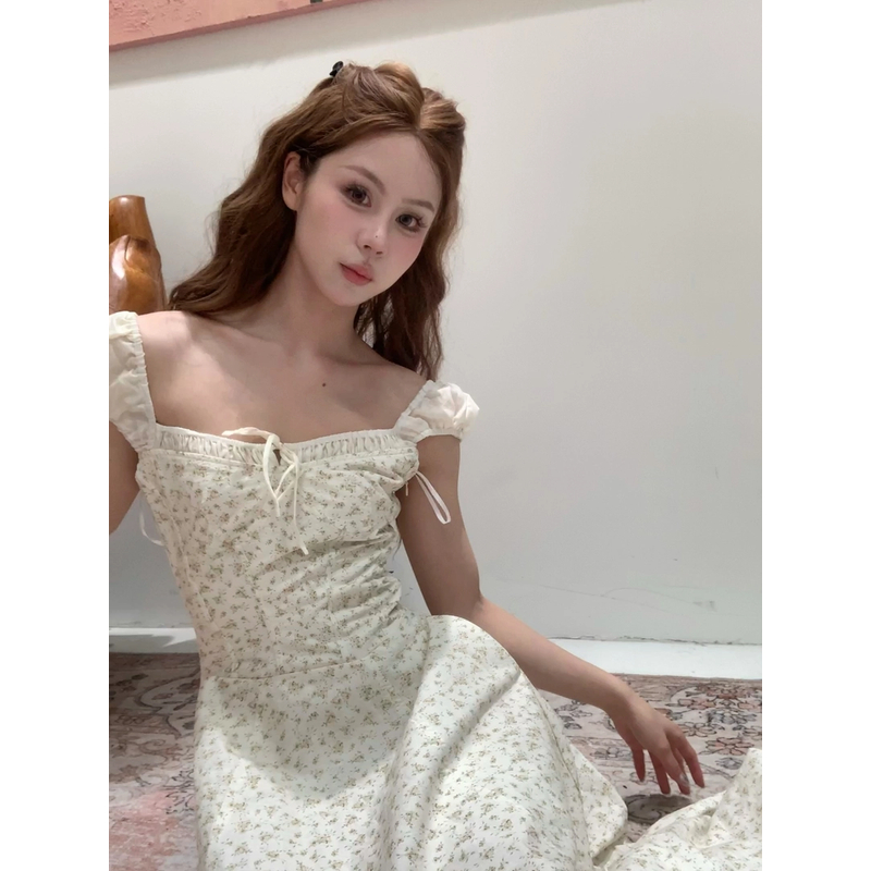 THREE GOOOD/三吉拼色胸型吊带连衣裙DQ240105