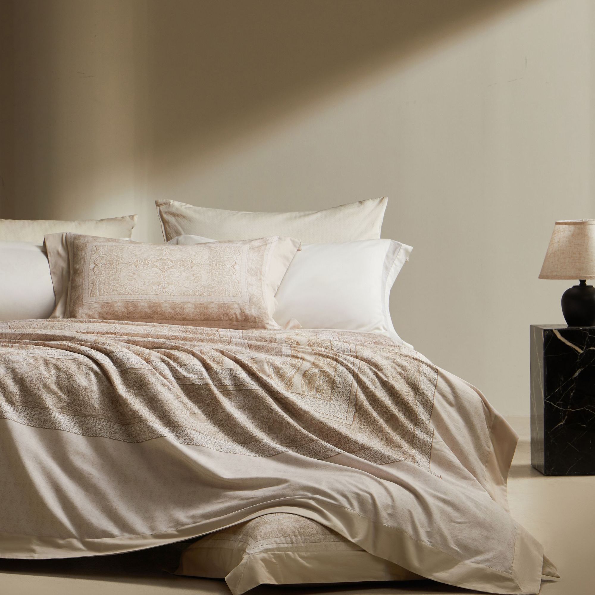 【贤公子】MN/慕奈 【索菲亚】天丝棉磨毛/数码印宽边/套件